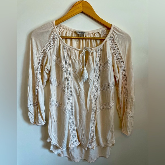 Lucky Brand🍀 peasant Top size S - Picture 2 of 9